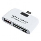 Type C to USB + Card Reader Connection Kit SD Micro SD